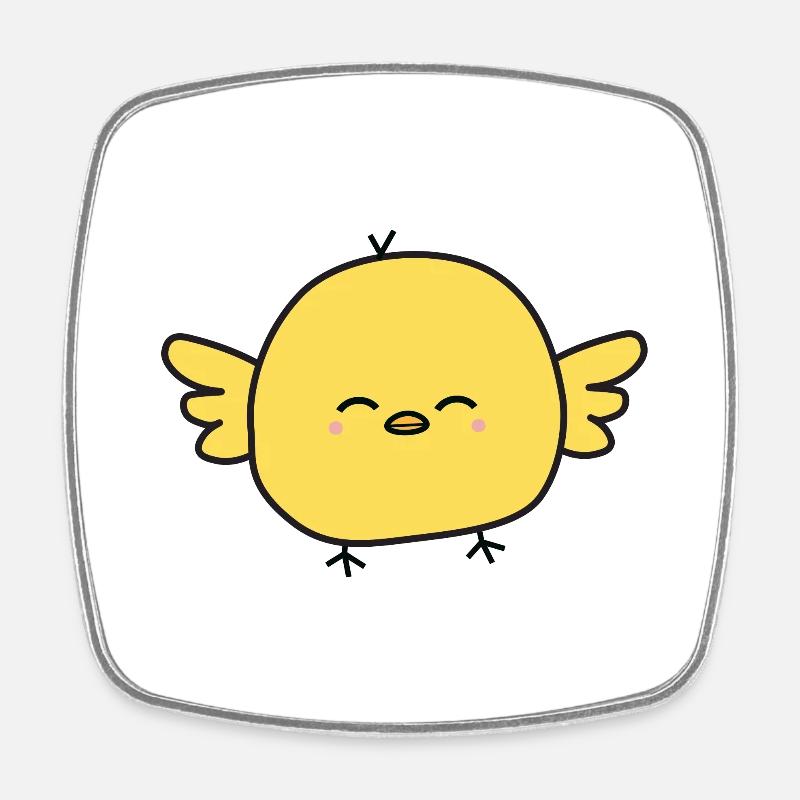 Chick | Chick - Square fridge magnet - white