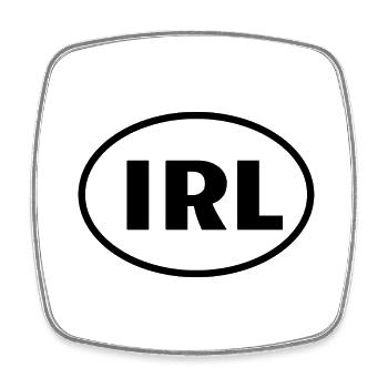 Ireland - Square fridge magnet - white - Front