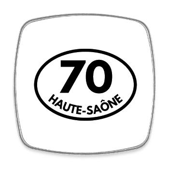 70 - Magnet carré - blanc - Devant