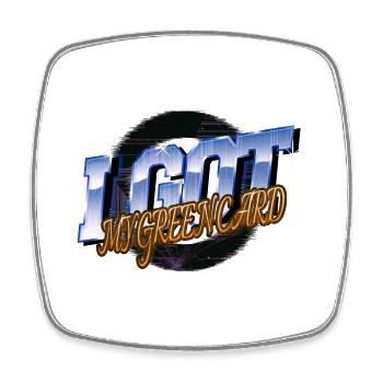 cool memes aesthetic internet anal probe statement - Square fridge magnet - white - Front
