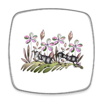 Ants - Square fridge magnet - white - Front