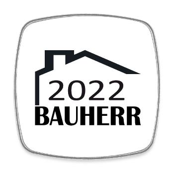 Bauherr 1 - Viereckiger Kühlschrankmagnet - Weiß - Vorne