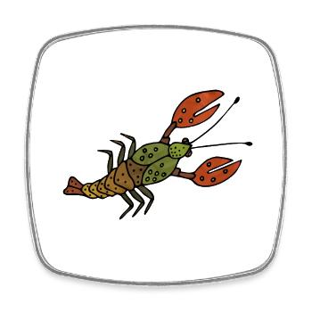 Cancer - Square fridge magnet - white - Front