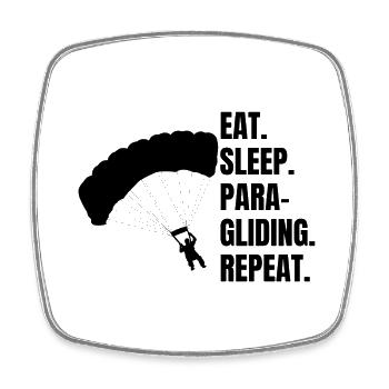 Paragleiter Gleitschirmfliegen Paragliding - Square fridge magnet - white - Front