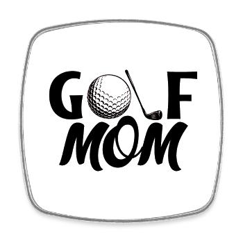 Golf Mama Golfspieler Golfen Golf spielen Golfer - Viereckiger Kühlschrankmagnet - Weiß - Vorne