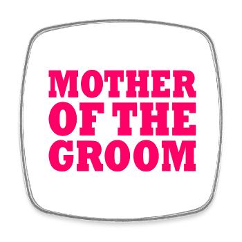 Mother of the groom - Magnet carré - blanc - Devant
