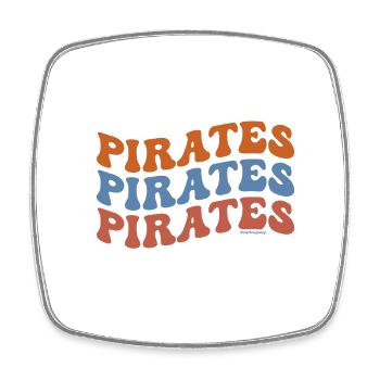 Pirates pour toujours fun original design vagues - Magnet carré - blanc - Devant