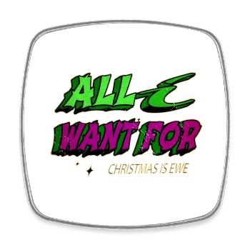 Beach Holiday Statement Animal Funny Gym Quote - Square fridge magnet - white - Front