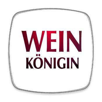 Wein Königin rot - Viereckiger Kühlschrankmagnet - Weiß - Vorne