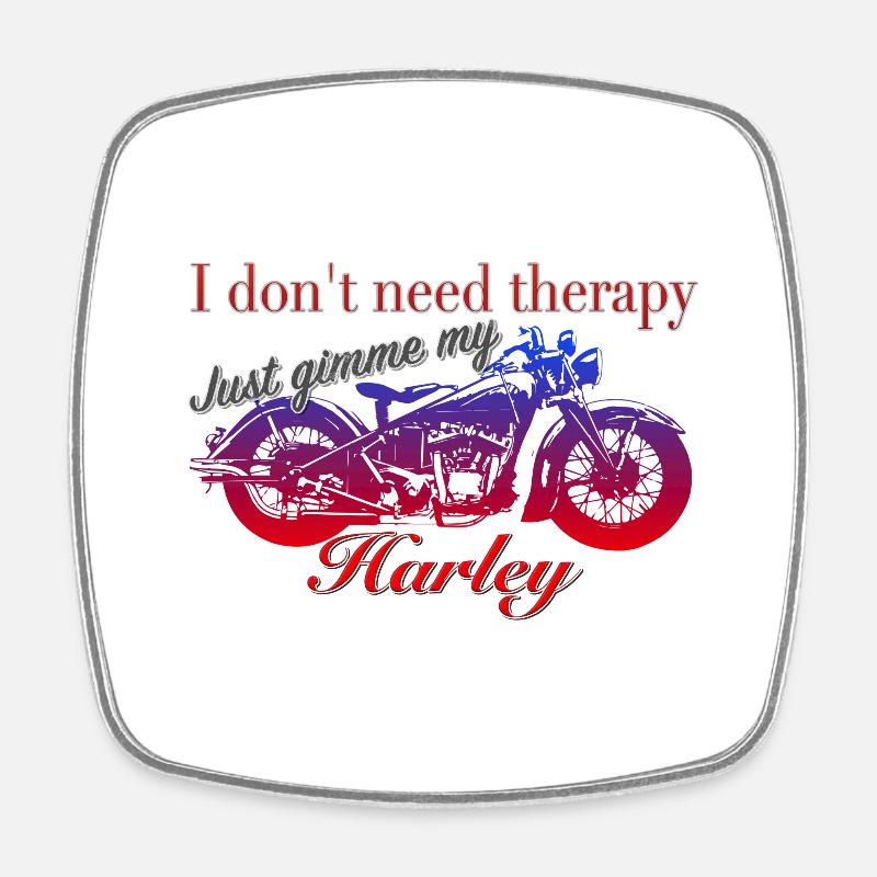 Self-therapy - Square fridge magnet - white