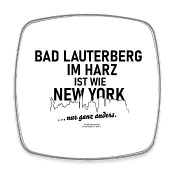 Bad Lauterberg - Viereckiger Kühlschrankmagnet - Weiß - Vorne