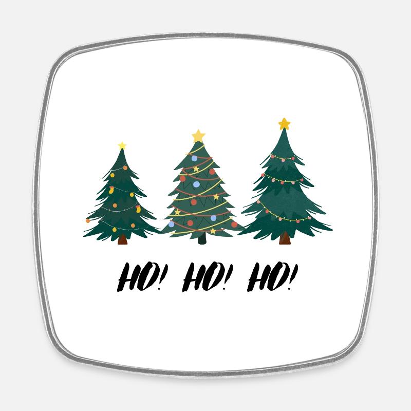 Sapin de Noël HOHOHO - Magnet carré - blanc