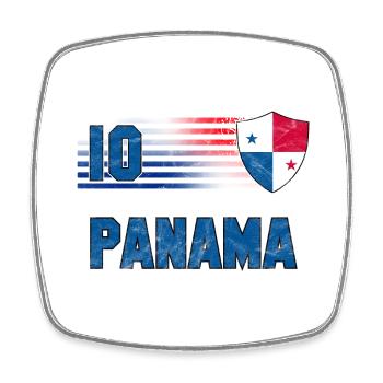 Panama Fußball Mannschaft - Viereckiger Kühlschrankmagnet - Weiß - Vorne