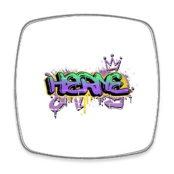 Herne Germany City Graffiti Spray Sprayer - Square fridge magnet - white - Front