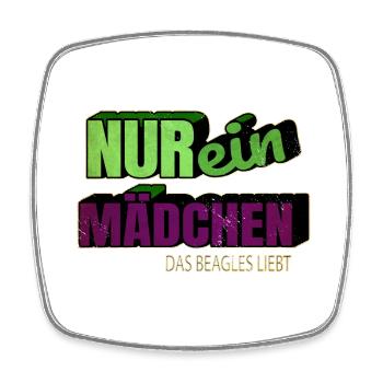 schäferhund weihnachten haustier hundehalter - Viereckiger Kühlschrankmagnet - Weiß - Vorne