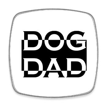 Hund Dog - Viereckiger Kühlschrankmagnet - Weiß - Vorne