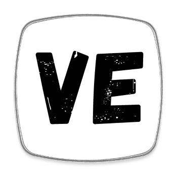 Liebe passendes T-Shirt Paar - Viereckiger Kühlschrankmagnet - Weiß - Vorne