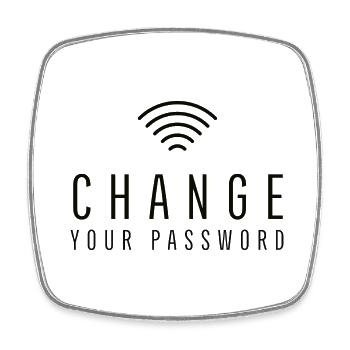 Wechsel, www, Internet, Online, PC, Datendiebstahl - Viereckiger Kühlschrankmagnet - Weiß - Vorne