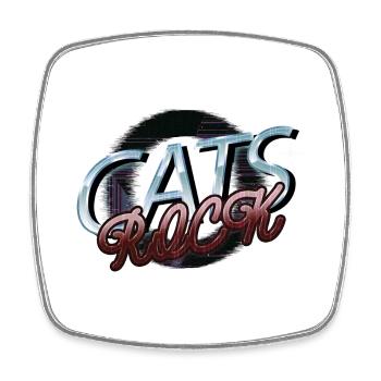 joke kitten persian cat cat collage tshirts - Viereckiger Kühlschrankmagnet - Weiß - Vorne