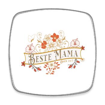 Beste Mama - Muttertag - Viereckiger Kühlschrankmagnet - Weiß - Vorne