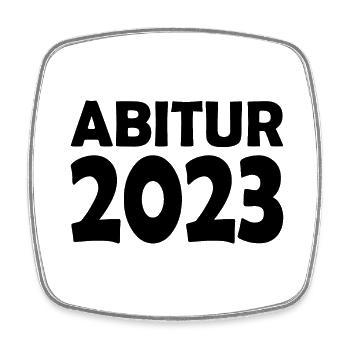 Abitur 2023 - Viereckiger Kühlschrankmagnet - Weiß - Vorne