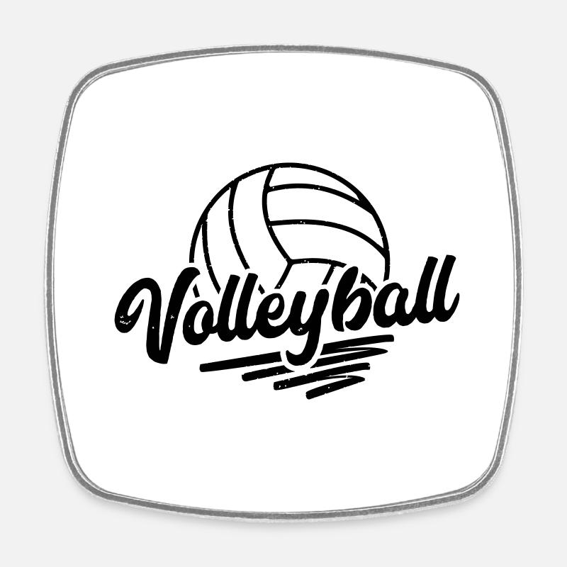 volley-ball - Magnet carré - blanc
