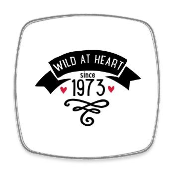 1973 - Square fridge magnet - white - Front