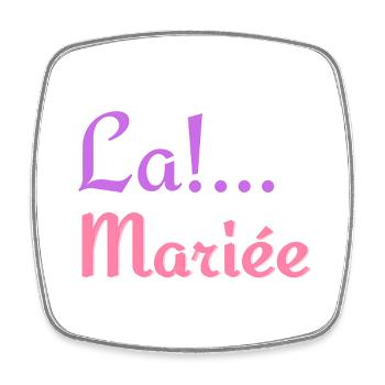 Imprimez votre style avec notre imprimé "La Mariée - Magnet carré - blanc - Devant