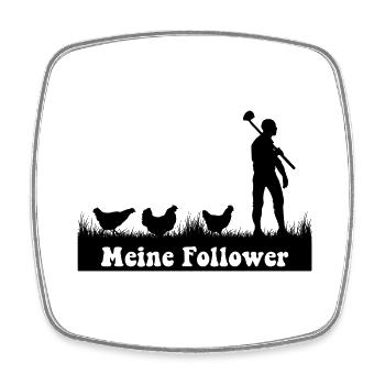 Landwirt Bauer Farmer - Viereckiger Kühlschrankmagnet - Weiß - Vorne