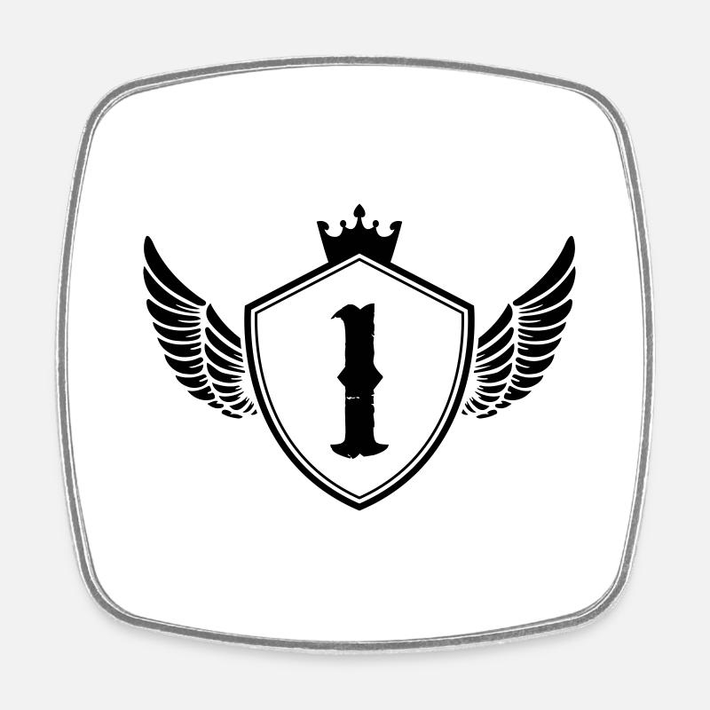 wappen 1 - Viereckiger Kühlschrankmagnet - Weiß
