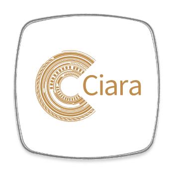 Pour Ciara - Magnet carré - blanc - Devant
