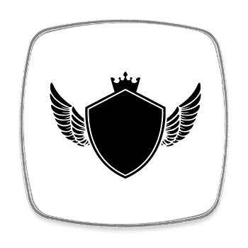 coat of arms - Square fridge magnet - white - Front