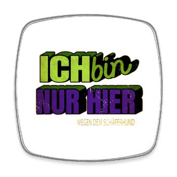 witzig weihnachten hundeliebhaber bday bullterrier - Viereckiger Kühlschrankmagnet - Weiß - Vorne