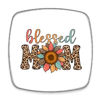 Mother's Day Vintage Mama/Mom 4 - Square fridge magnet - white - Front