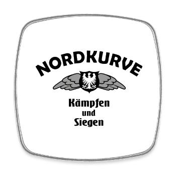 Ultras aus der Nordkurve - Viereckiger Kühlschrankmagnet - Weiß - Vorne