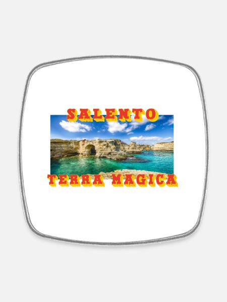 Salento Terra Magica - Square fridge magnet - white
