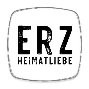 Erzgebirge Erz Heimatliebe - Viereckiger Kühlschrankmagnet - Weiß - Vorne