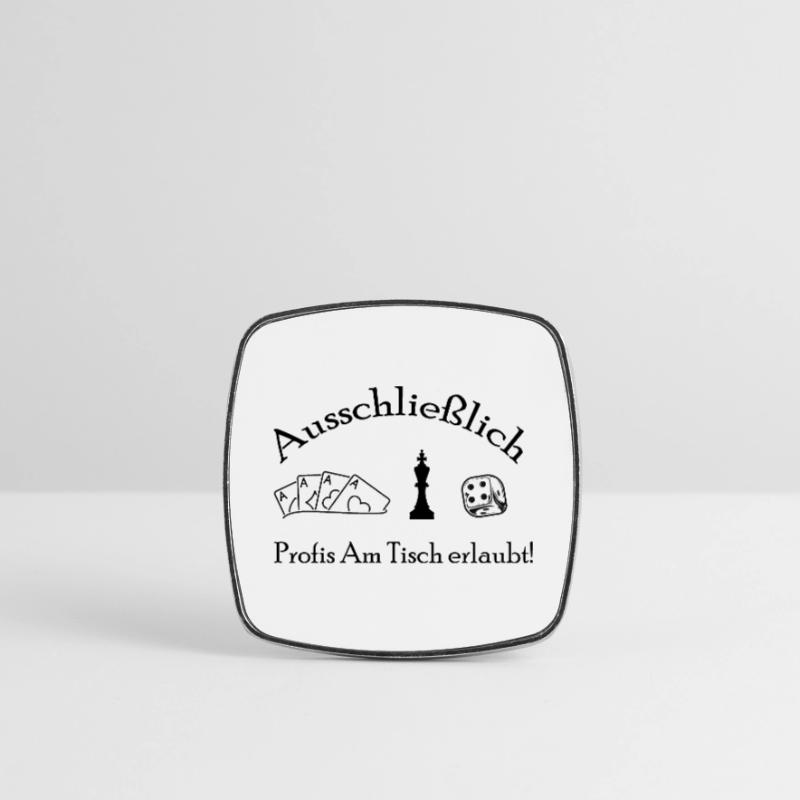 boardgame chess backgammon game night Viereckiger Kühlschrankmagnet