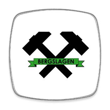 Bergslagen - Square fridge magnet - white - Front
