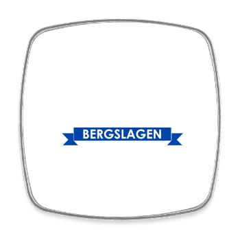 Bergslagen - Square fridge magnet - white - Front