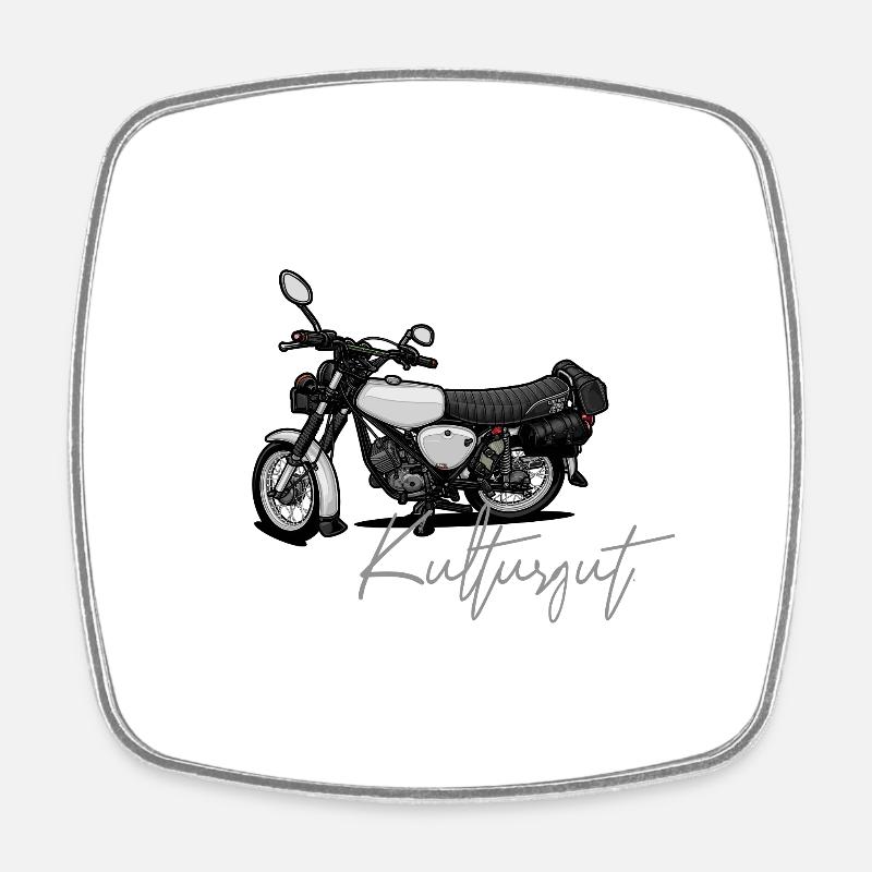 S51 (white) // Illustration - Square fridge magnet - white