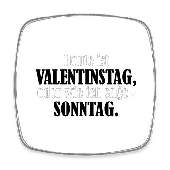 Valentinstag Sonntag - Viereckiger Kühlschrankmagnet - Weiß - Vorne