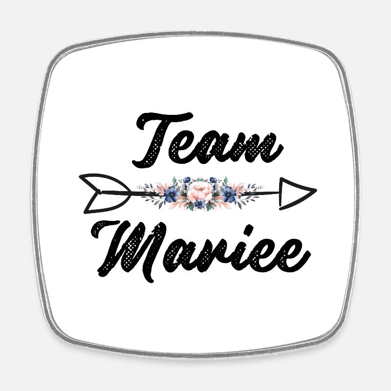 EVJF future mariée équipe de la mariée - Magnet carré - blanc