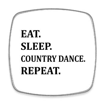 Dancing Dance Music - Square fridge magnet - white - Front