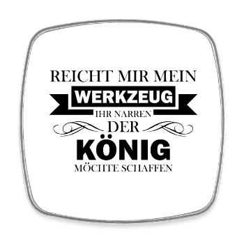 Handwerker Handyman Handwerk Werkzeug Baustelle - Viereckiger Kühlschrankmagnet - Weiß - Vorne