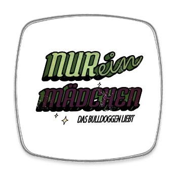 hundeliebhaber lieben boxer pudel hundehalter - Viereckiger Kühlschrankmagnet - Weiß - Vorne