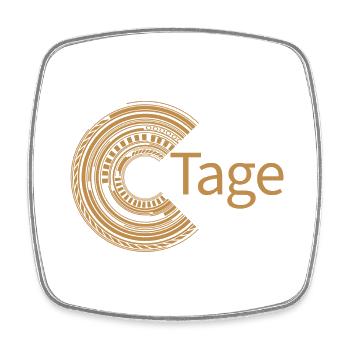 Für Tage - Viereckiger Kühlschrankmagnet - Weiß - Vorne
