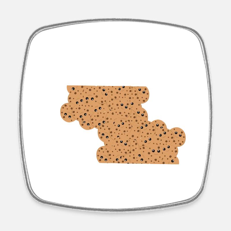 Beaucoup de cookies sous une seule forme - Magnet carré - blanc