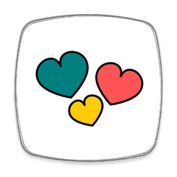 CHRISTMAS. YEAR. ANNIVERSARY. RETIREMENT. FATHER'S DAY - Square fridge magnet - white - Front
