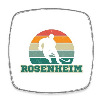 Rosenheim, ma ville ! - Magnet carré - blanc - Devant